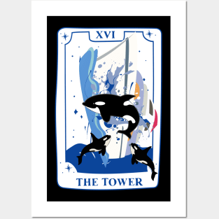 The Tower Orca Tarot Card Posters and Art